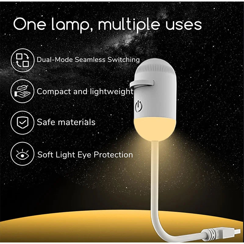 2 In 1 Usb Mini Galaxy Star Projector Night Light With Film Starry Sky Ambient Light For Car Home Decoration For Adults And Kids